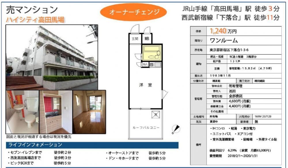 ハイシティ高田馬場 東京不動產 東京２３区 新宿区 Jp Home Com 日本房屋網 日本不動產 東京不動產